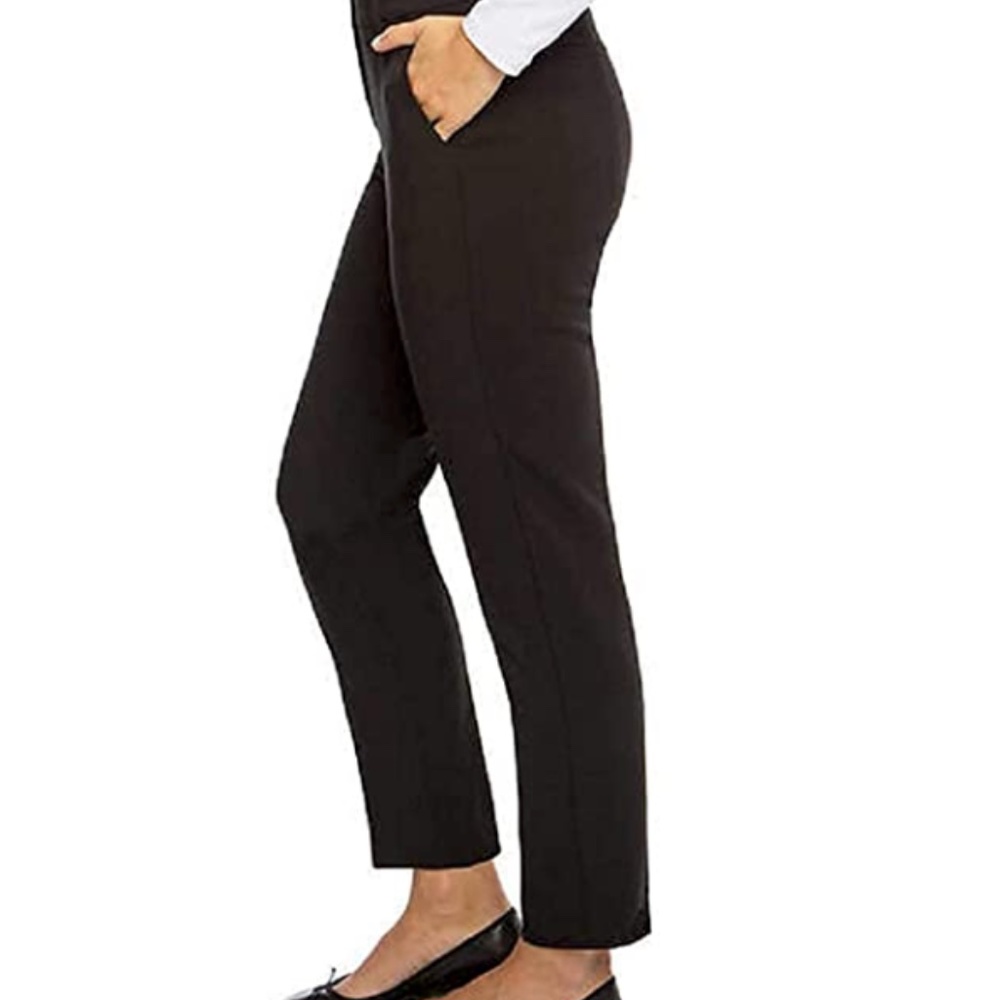 Kirkland Signature Ladies' Modern Fit Comfort Stretch Ankle Ankle Pant 10, Black
